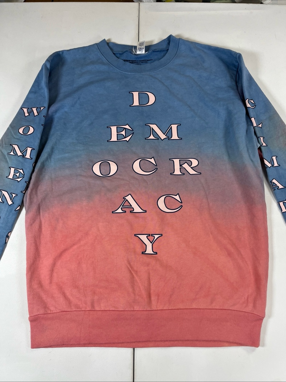 Designers For Democracy Sweatshirt Women’s Rights Election Gabriela Hearst Sz L - Picture 3 of 14